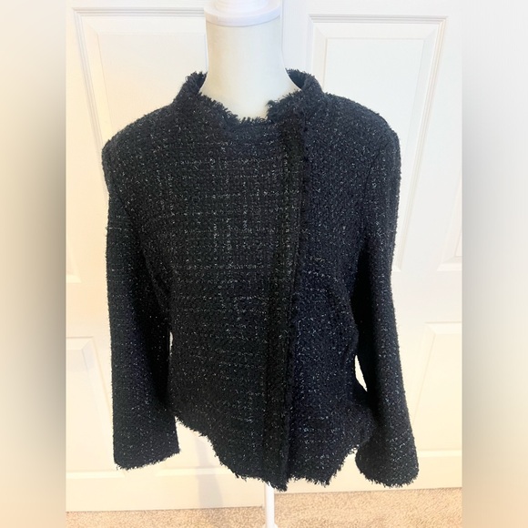 Ann Taylor Asymmetrical Moto style Jacket NWT Size 12 - Picture 2 of 4